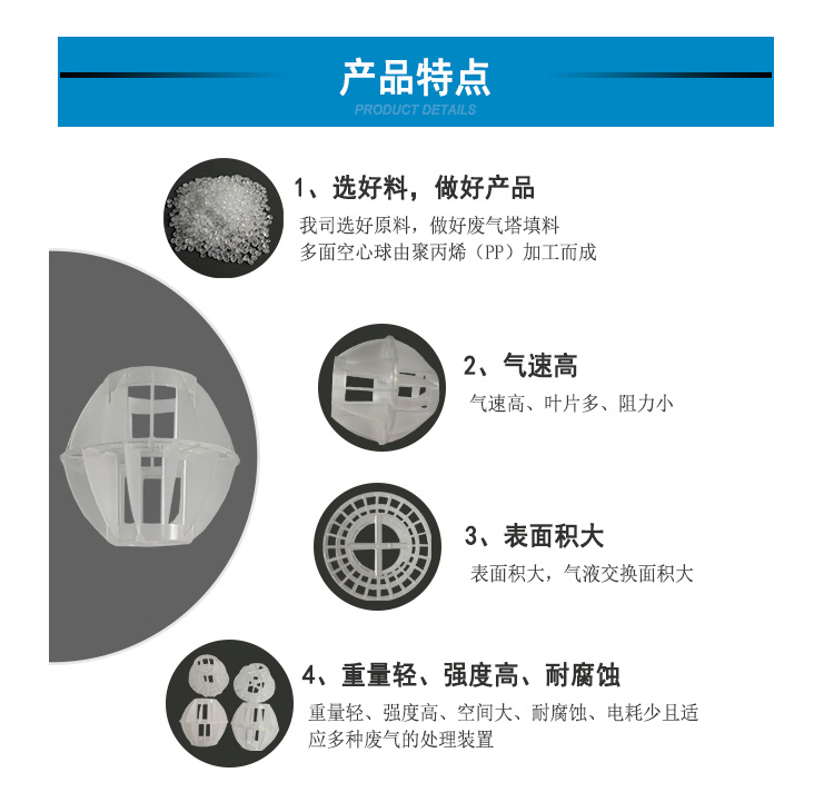 PP多面球特點 PP多面球特點