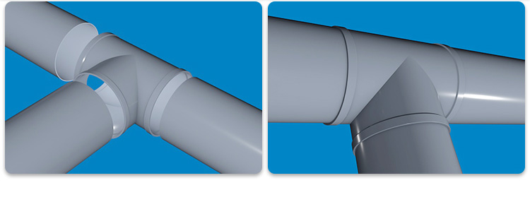 PP三通連接方式 PP三通連接方式